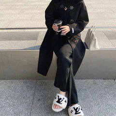 Horn Buckle Double-sided Wool Outerwear