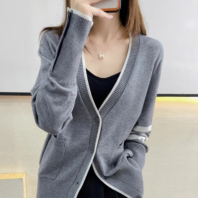 Hot selling Long Sleeved Cashmere Fashion Top Sweater