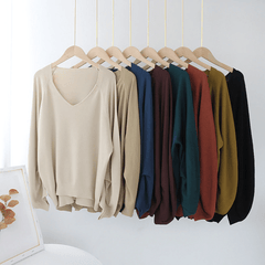 Irregular Long Sleeve Pullover Sweaters
