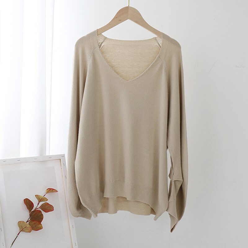 Irregular Long Sleeve Pullover Sweaters
