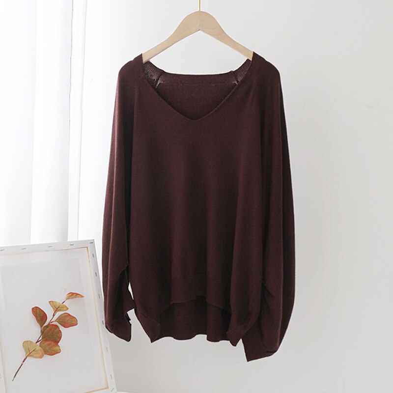 Irregular Long Sleeve Pullover Sweaters