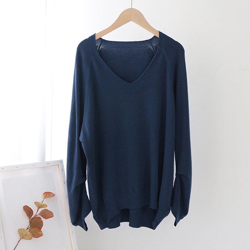 Irregular Long Sleeve Pullover Sweaters