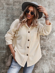 Jacket Turndown Collar Long Sleeves Wind breaker Over Coat