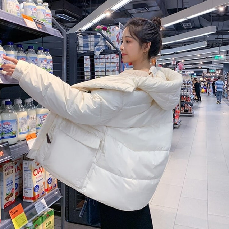 Jackets Quilted Puffer Parkas High-Quality Hooded Short Coat