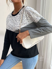 Jewel Neck Long Sleeves Oversized Polyester Sweaters
