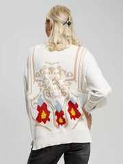 Jewel Neck Solid Sleeveless Polyester Street Wear Sweaters
