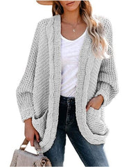 Knitted Swift Solid Color Sweater