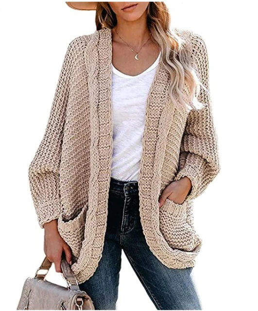 Knitted Swift Solid Color Sweater