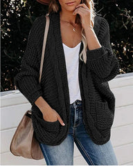 Knitted Swift Solid Color Sweater