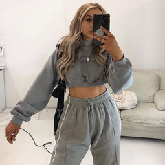 Letter Print Casual Workout Sweatshirt