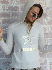 Logo Hoodie Apricot Long Sleeves Hooded Sweatshirt