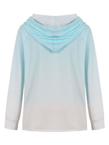 Long Sleeve Drawstring Hooded Sweatshirt With Pockets