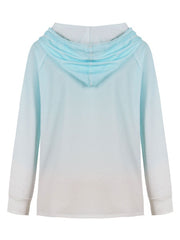 Long Sleeve Drawstring Hooded Sweatshirt With Pockets