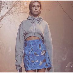 Long Sleeve Lace Up Hoodies Sweatshirt
