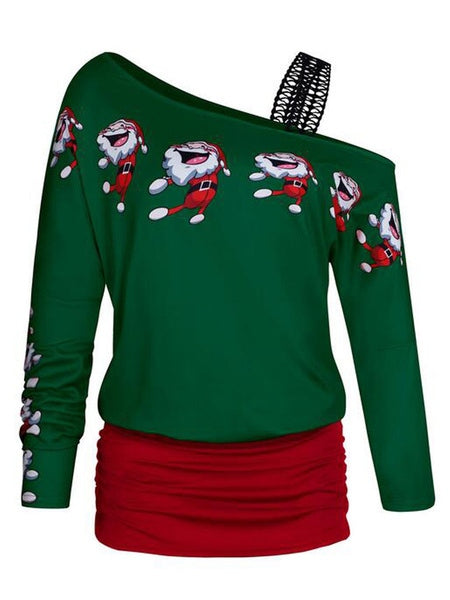 Long Sleeves Polyester Printed Sweater T Shirt