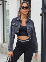 Loose Denim Long Sleeve Jacket