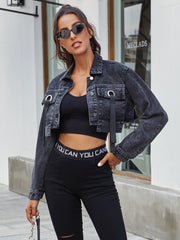 Loose Denim Long Sleeve Jacket