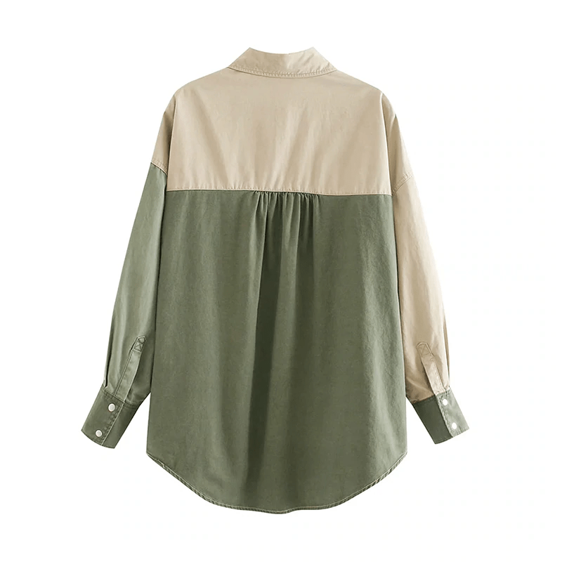 Loose Long Sleeve Cotton Coat