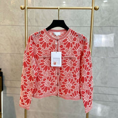 Luxury High Hollow Out Outfits For Top Cardigan