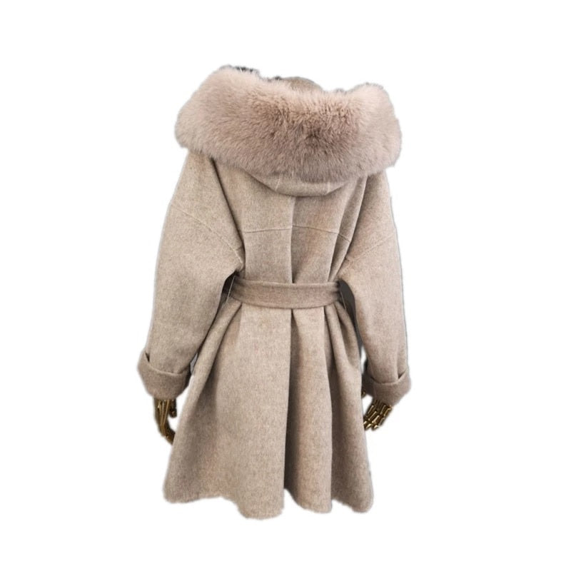 Luxury Oversized Real Fox Fur Hooded coats
