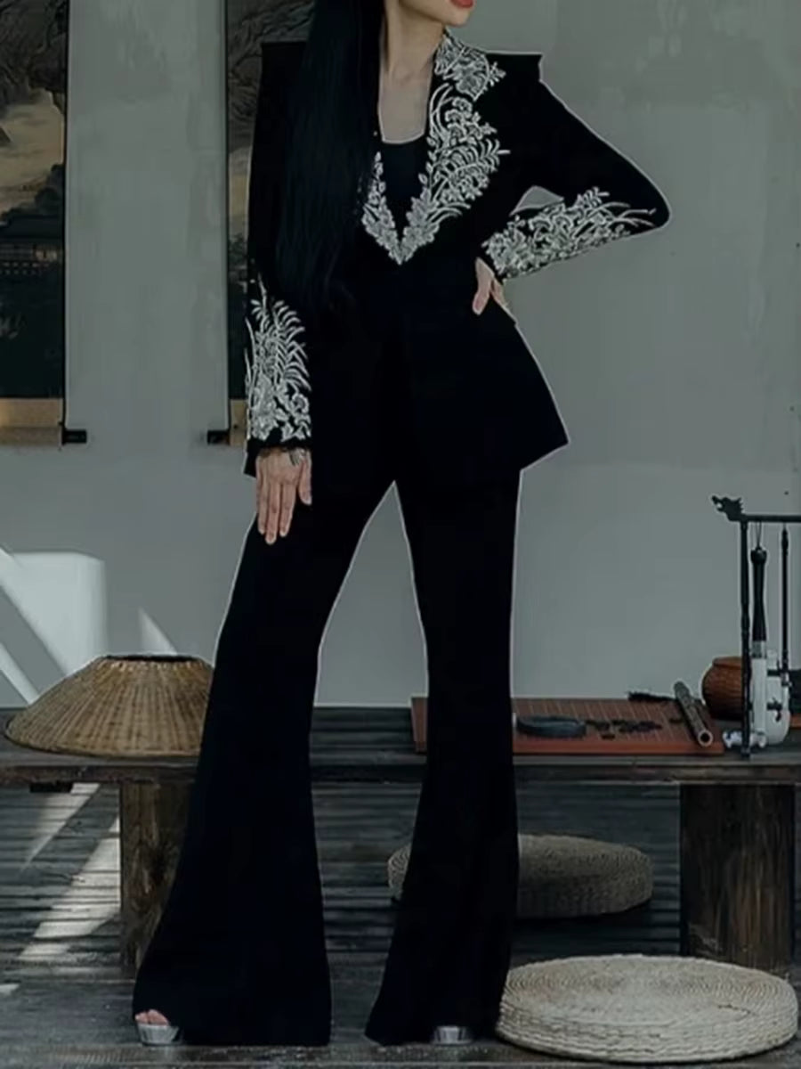 Luxury Spliced Button Slimming Tunic Temperament Mini malsit Coat