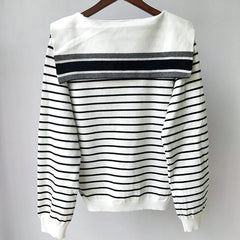 Luxury design Sweaters branded letter long Sleeve Sailor Collar knitted
