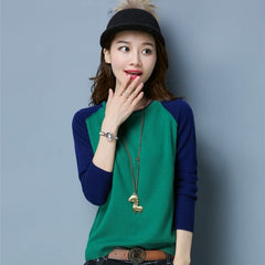 Fashion Loose Bottoming Top Low Collar Sweater