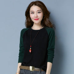 Fashion Loose Bottoming Top Low Collar Sweater