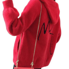 Style Office Lady Imitation Mink Sweater jacket Lazy Wind