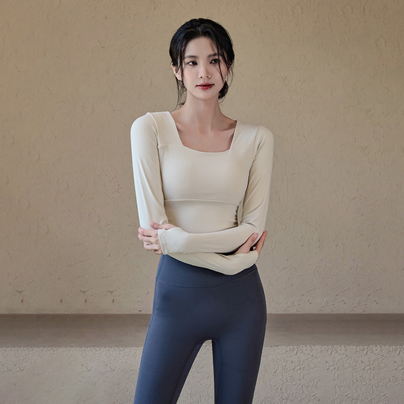 Ribbed Short Long Sleeve with Padding
