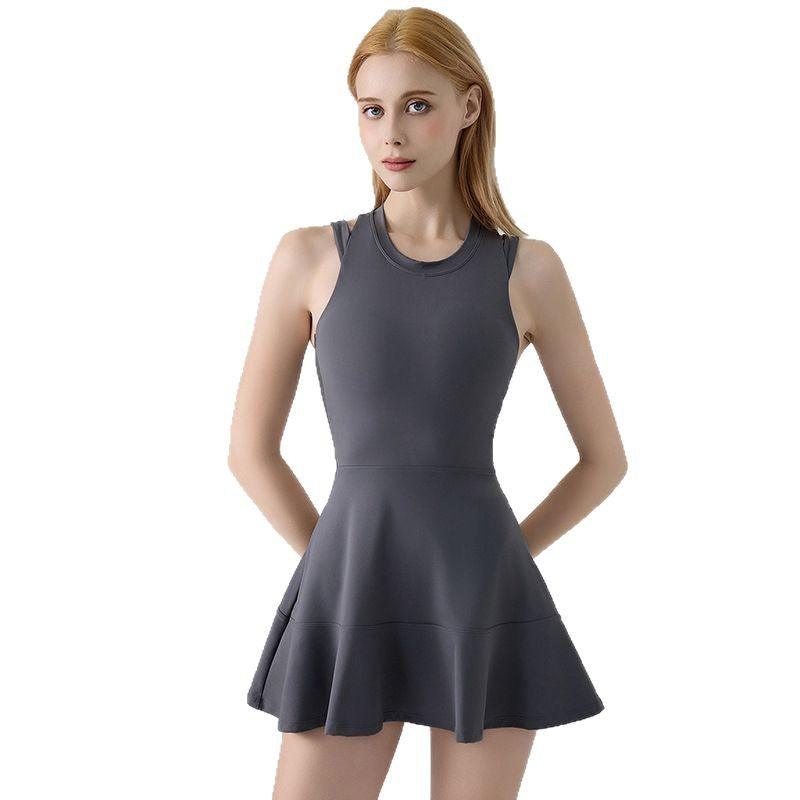 Summer fitness sleeveless sports dress