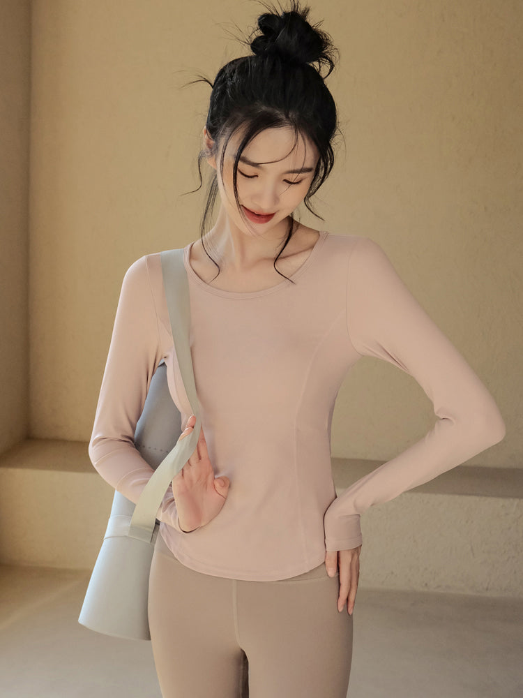 Sexy long sleeves with chest pads