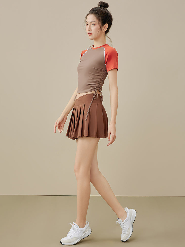 Waist slimming short sleeves