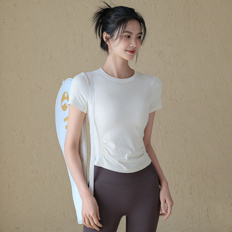 Slim slimming running sports training fitness T-shirt short sleeves