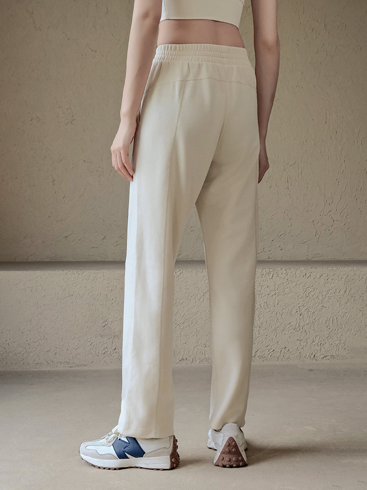 Loose high-waisted casual trousers