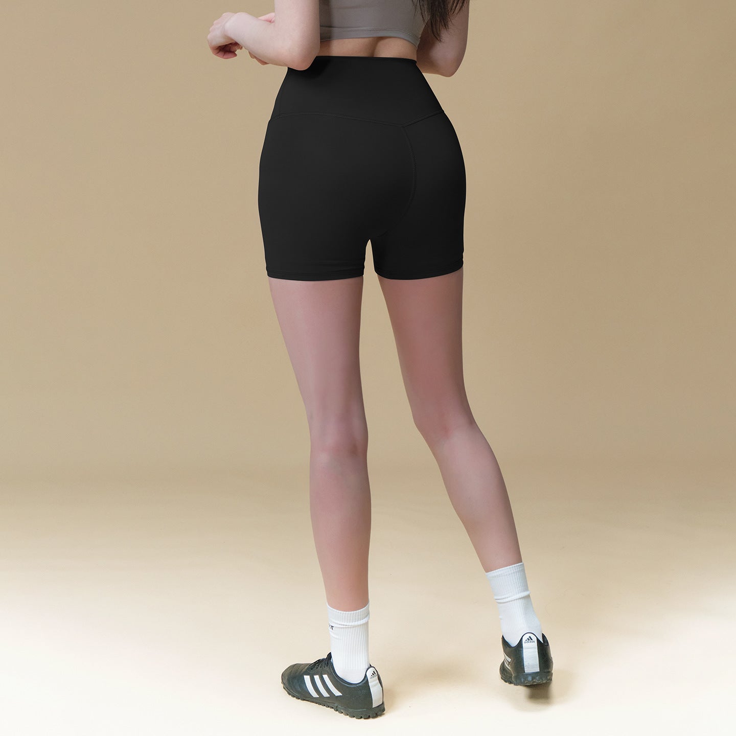 High-elastic peach buttocks three-point pants