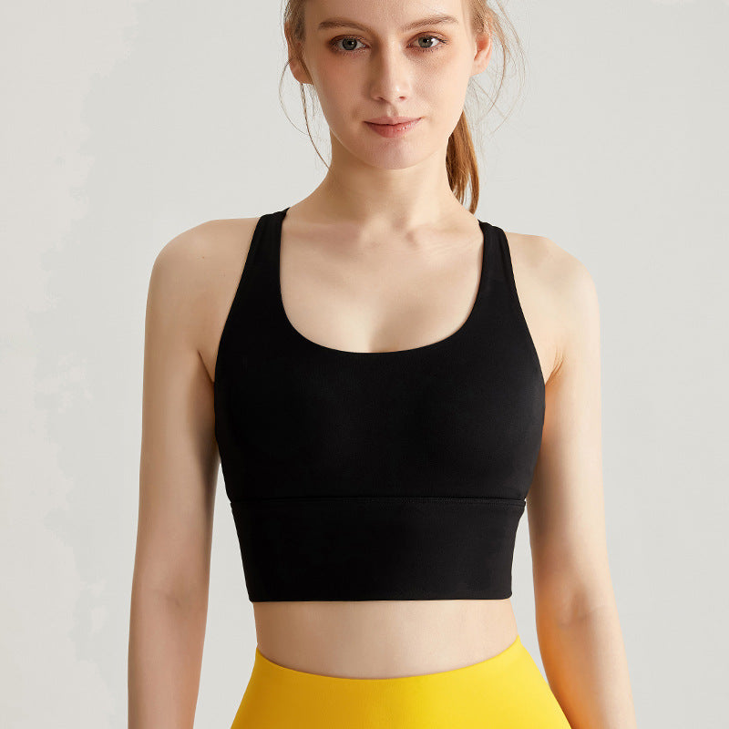 Cross beauty strap chest pad sports vest