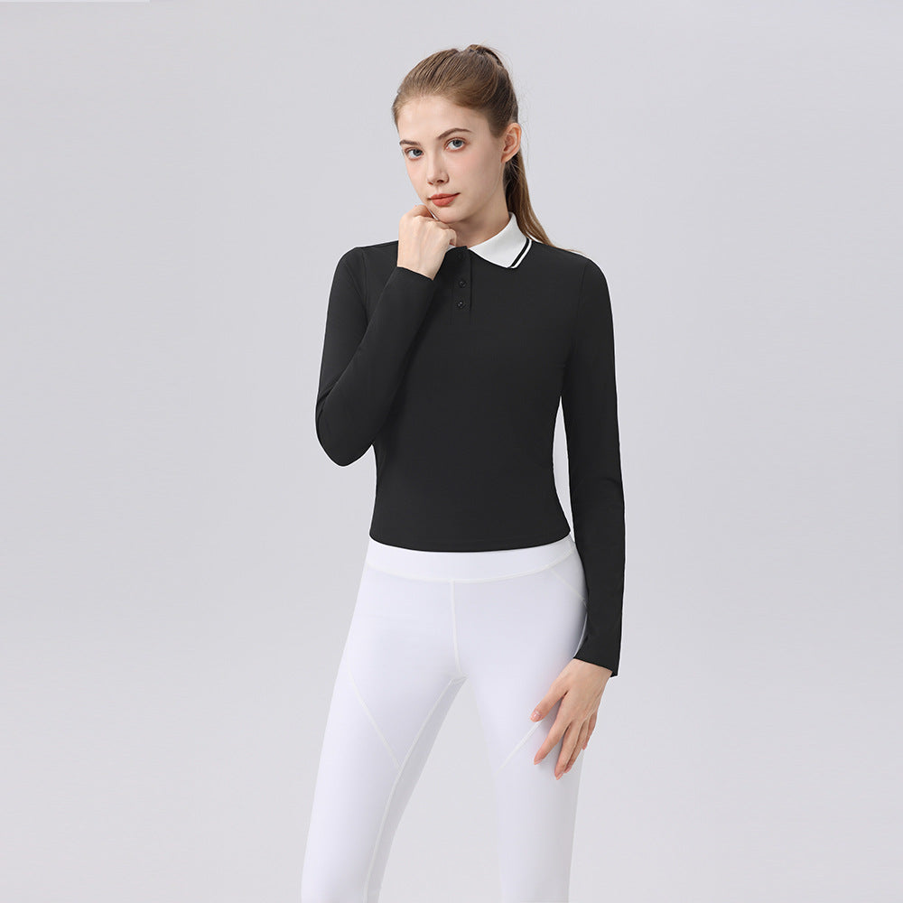 Contrasting lapels, Slimming and slimming, Retro casual long sleeves