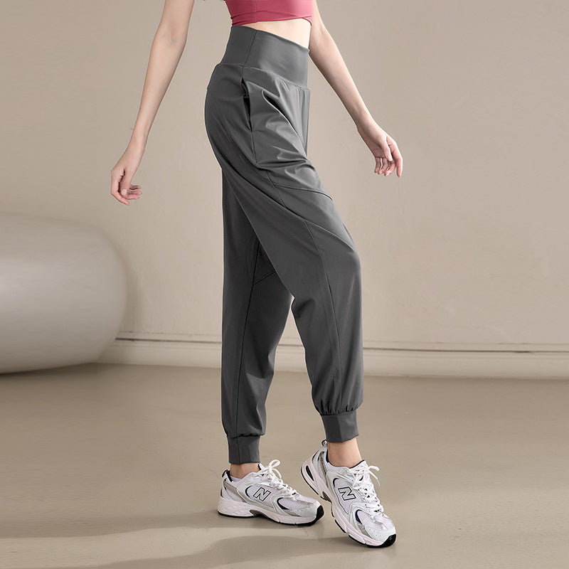 New loose leg straps slimming running yoga pants
