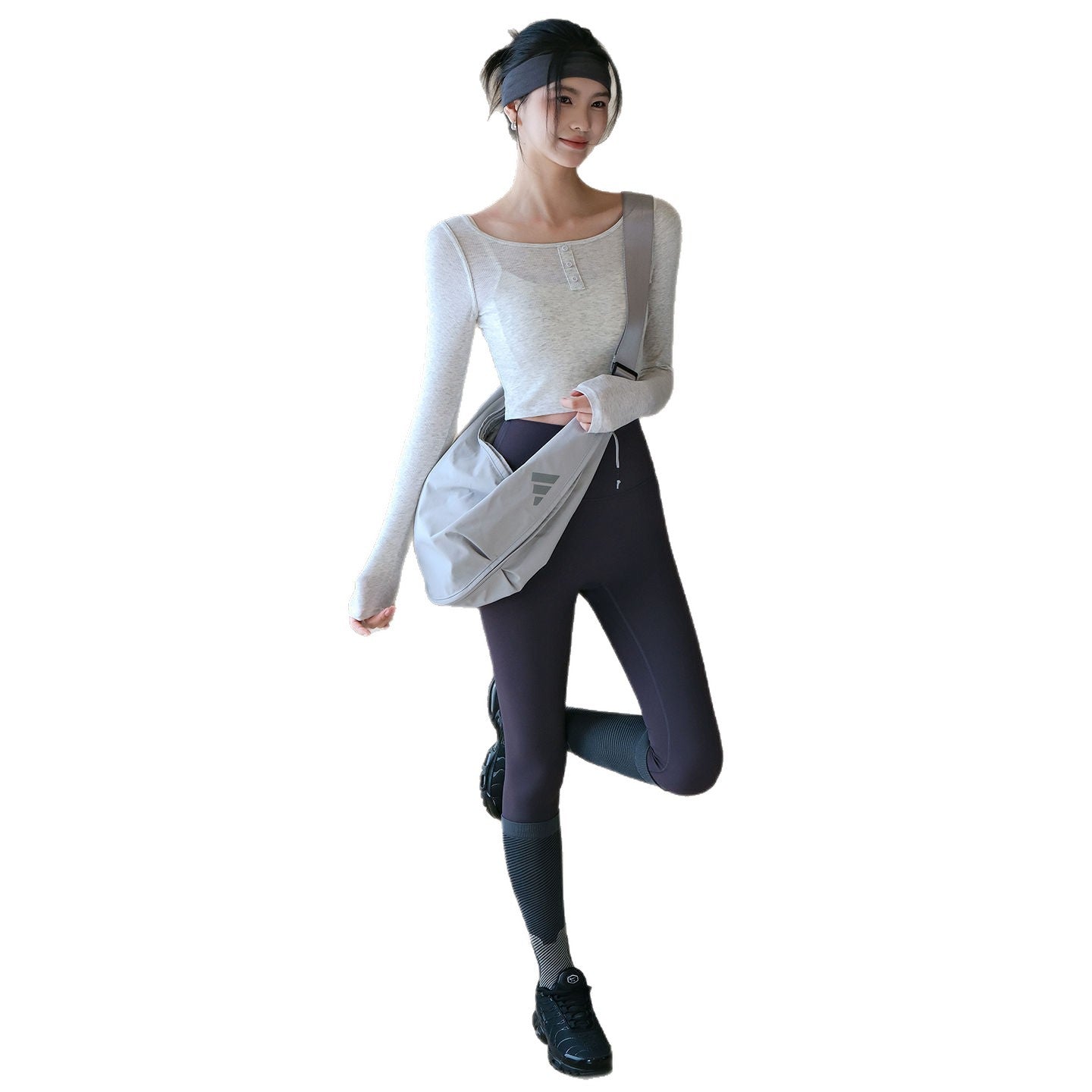 Slim short Pilates training fitness long sleeves
