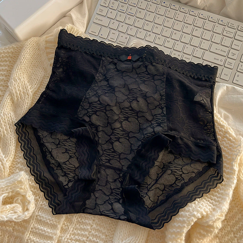 Tummy tucks and hip lifts lace cotton high-waisted seamless briefs