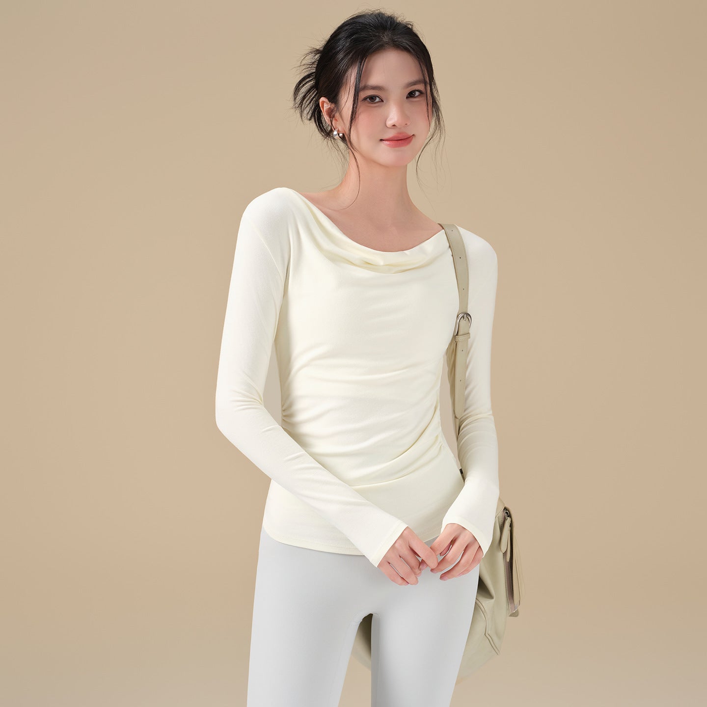 Autumn and winter style swing collar sports long sleeves