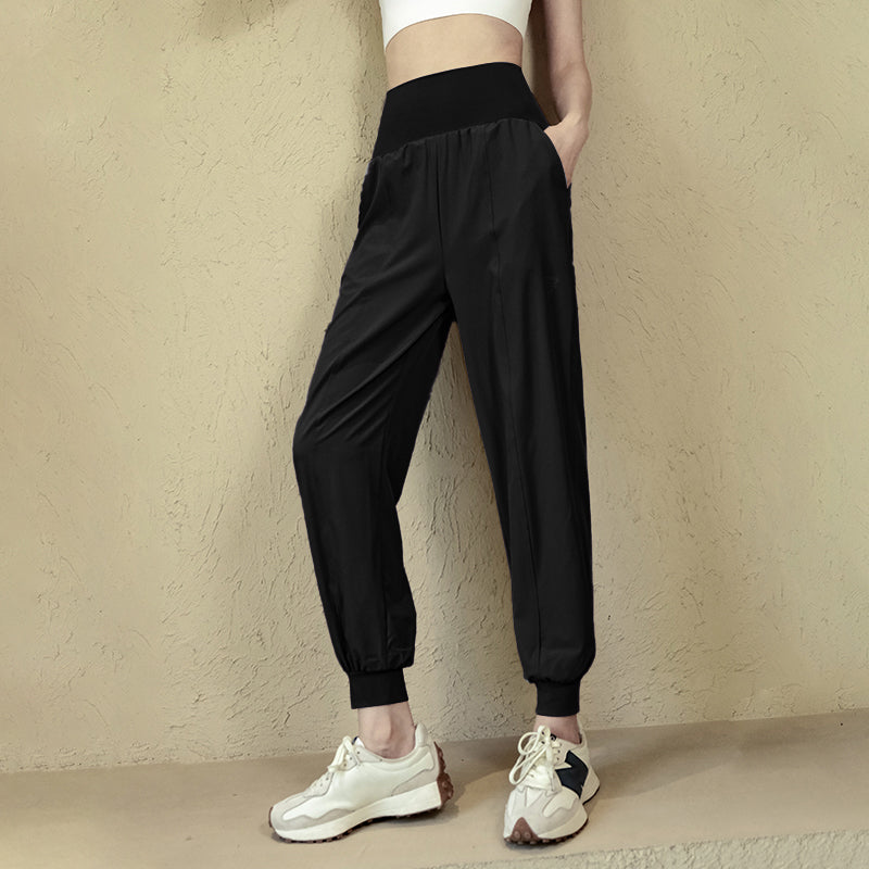 Loose quick-dry high waist pants