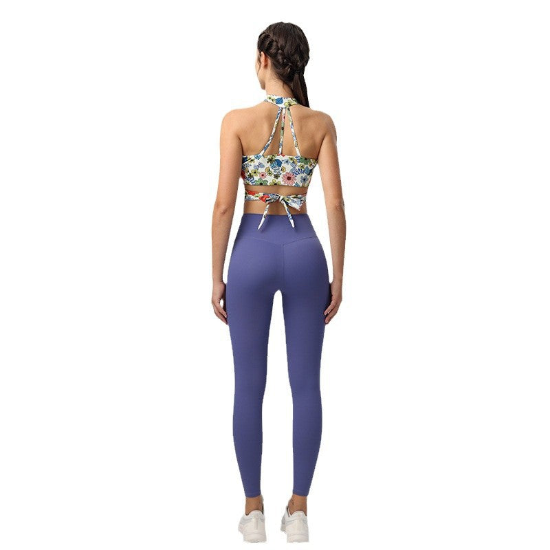 Cross-strap sexy all-in-one yoga fitness back bra
