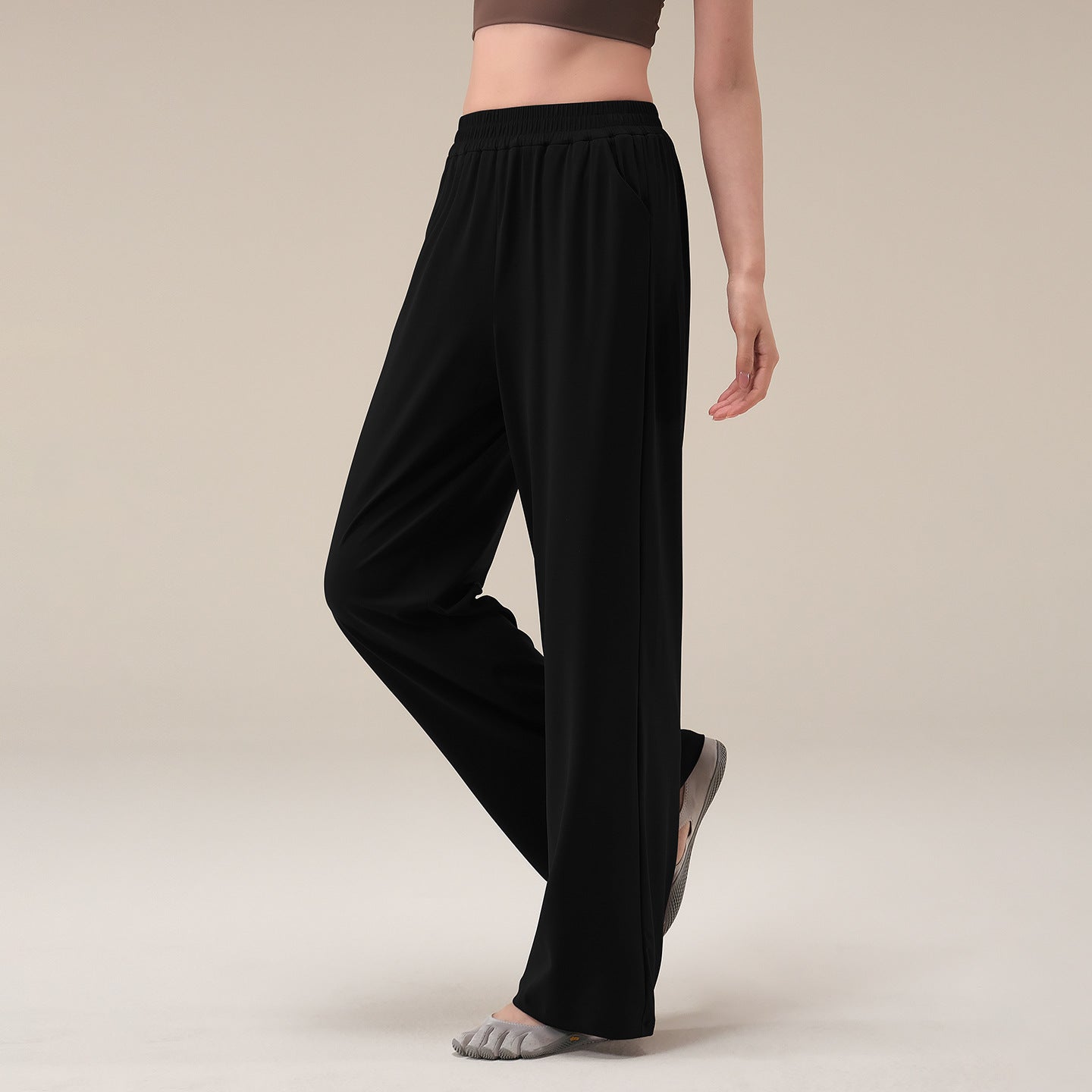 New casual loose straight slimming wide-leg pants