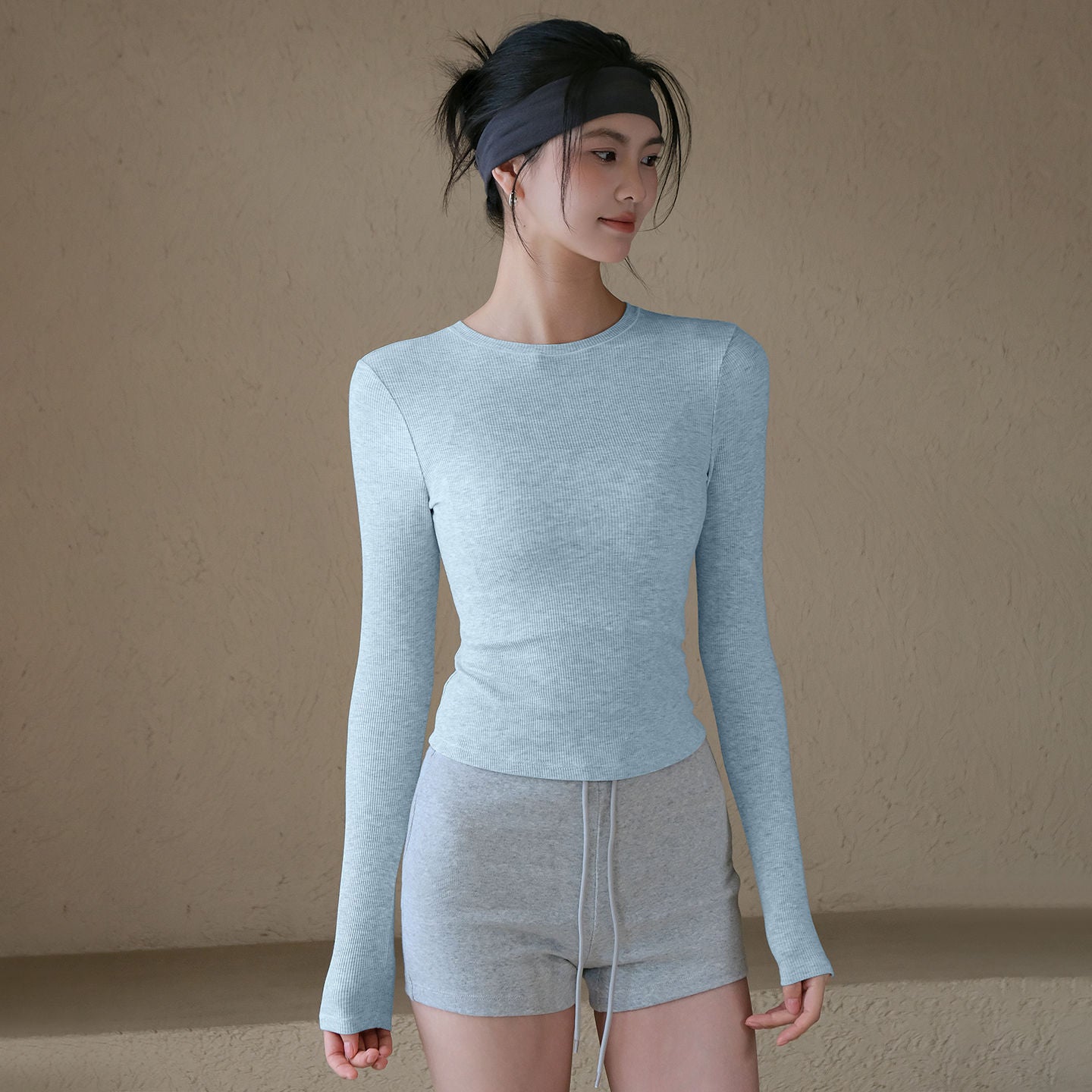 New high-elasticity slim and breathable sports T-shirt for autumn