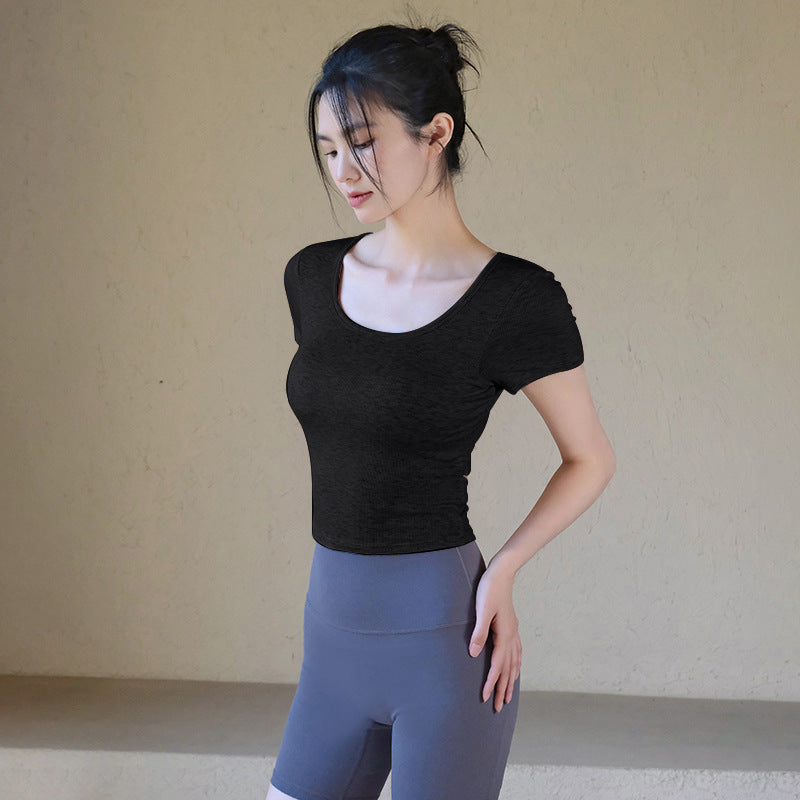 With chest pads, Slim and slim short sleeves