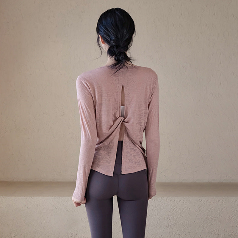 Loose slimming long-sleeve cover-up