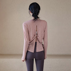 Loose slimming long-sleeve cover-up