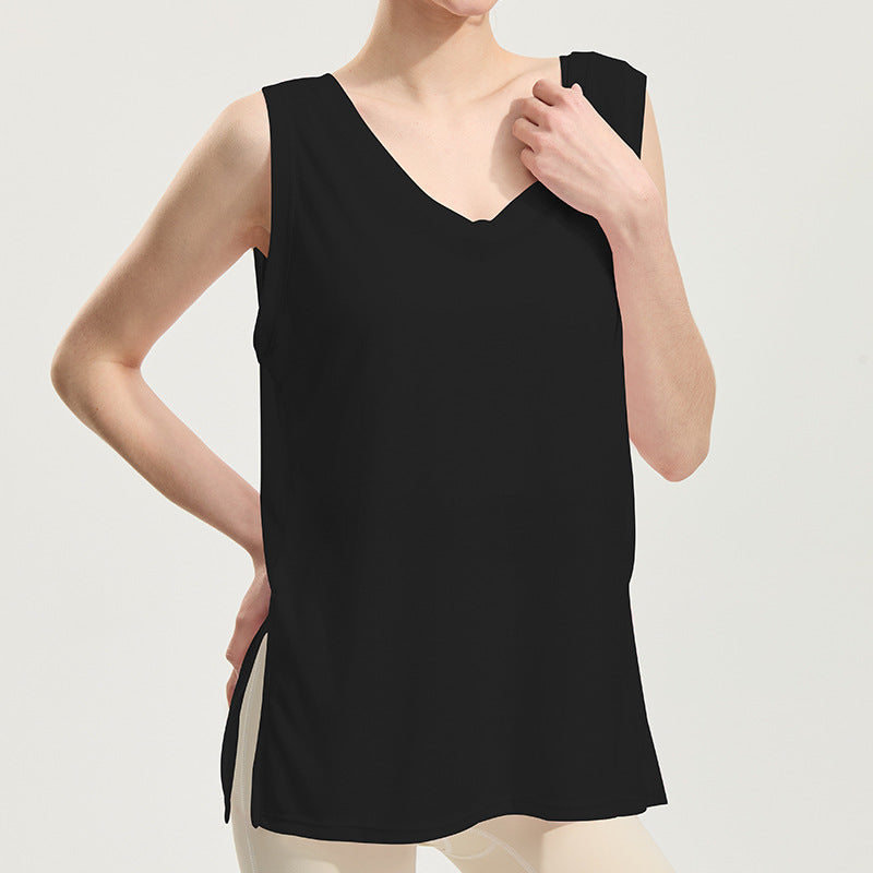 Summer cut-out beautiful back breathable yoga suit cover-up